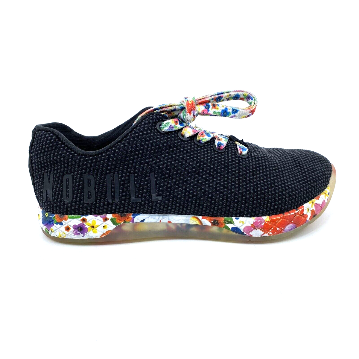 Nobull Superfabric Trainer Floral Black White Mens 8.5 Womens 10 Training Shoes It main image 2
