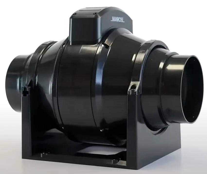 Manrose Axial Quiet Extractor Fan With Timer | Ultra-Quiet