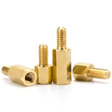 M3 Male to Female Standoff PCB Threaded Spacers Hex Hexagonal Brass 4mm - 60mm