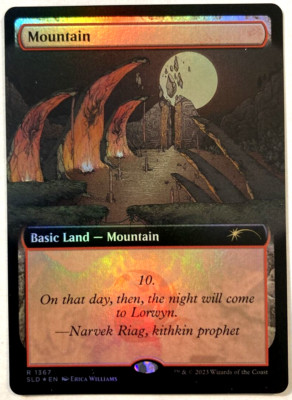 MTG Mountain *FOIL* Secret Lair Drop 1367 NM | eBay