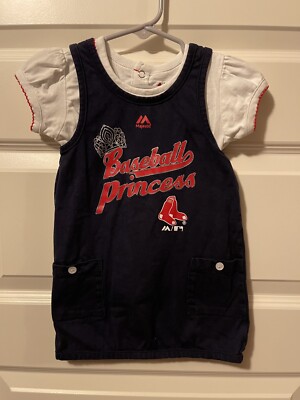 Boston Red Sox Baseball Princess Girls Dress Shirt 24 Month | eBay