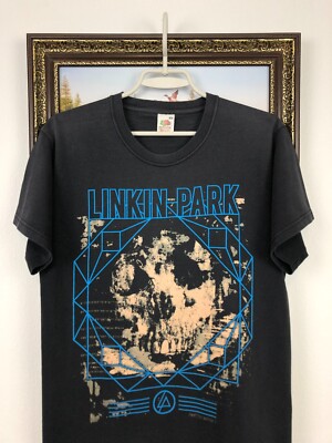 Vintage Linkin Park Band Shirt Tee Rare Jersey Over Print Big Logo