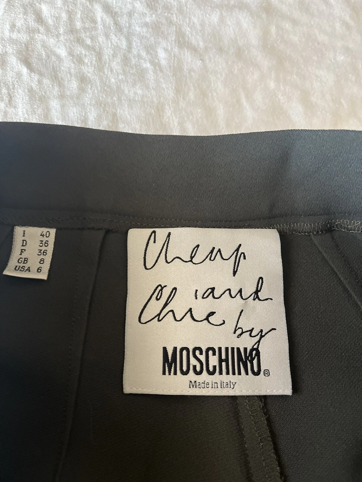 Pantaloni Moschino Economici And Chic Pantaloni Vita 24 Grigi