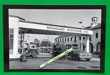 Found PHOTO Old Standard Oil Gas Service Station Flying A Sign