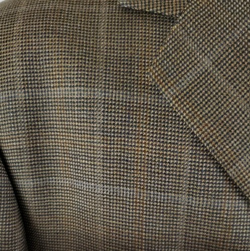 Perry Ellis Portfolio Sport Coat Suit Jacket 44R Plaid Three Button Wool, Lined - Picture 5 of 10