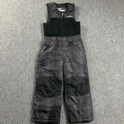 Weatherproof 32 Degrees Snow Bib Kids Yrs Gray Zip Fleece Ski 100%  Polyester