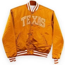 Texas Satin Varsity Jacket Mens Bomber College Letterman Baseball