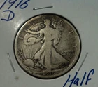 Photo of a 1916-D Walking Liberty Half Dollar from an eBay listing that sold on Jul 21, 2026