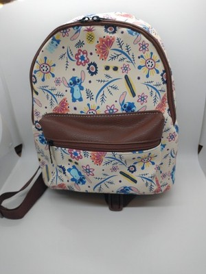 BioWorld Disney Stitch Mini Backpack Multi Color  9x9x3.5 Adjustable Straps 