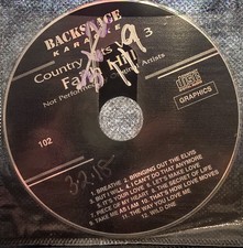 102 FAITH HILL BACKSTAGE HITS  KARAOKE CDG LOT FL GA