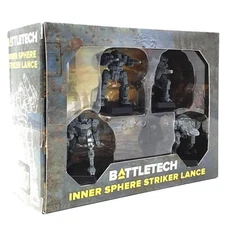 BattleTech Inner Sphere Striker Lance Force Pack with 4 Assembled Mechs