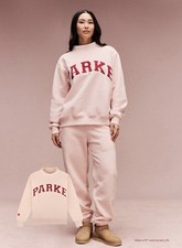 Parke Valentine  s Varsity Mockneck - Peony  Crimson - Size L/XL