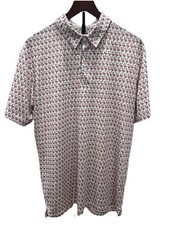 Puma Men s Golf Polo Shirt Pink Flamingos, Size Medium