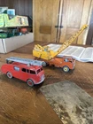 Vtg Dinky Supertoys 20 Ton Lorry Mounted Crane Coles & Ambulance