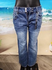 Nwt Flamingals Straight Leg Medium Wash Jeans Small 70885