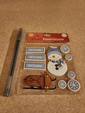 JoAnn Craft Essentials~Let It Snow~Dimensional Stickers