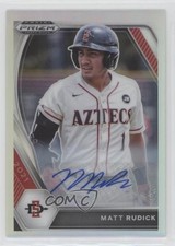 2021 Panini Prizm Draft Picks Silver Matthew Rudick Matt #PDP216 Auto 4z8