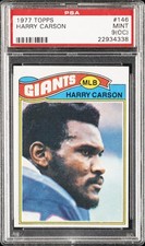 1977 TOPPS #146 HARRY CARSON PSA 9 OC