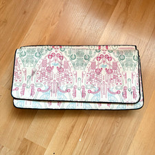 Damen Clutch aus Lederimitat, mehrfarbig, gra...