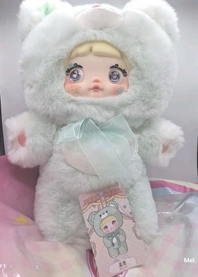 Nommi Good Night Bear 400% Series Plush WISH Mint Green Color Box Card