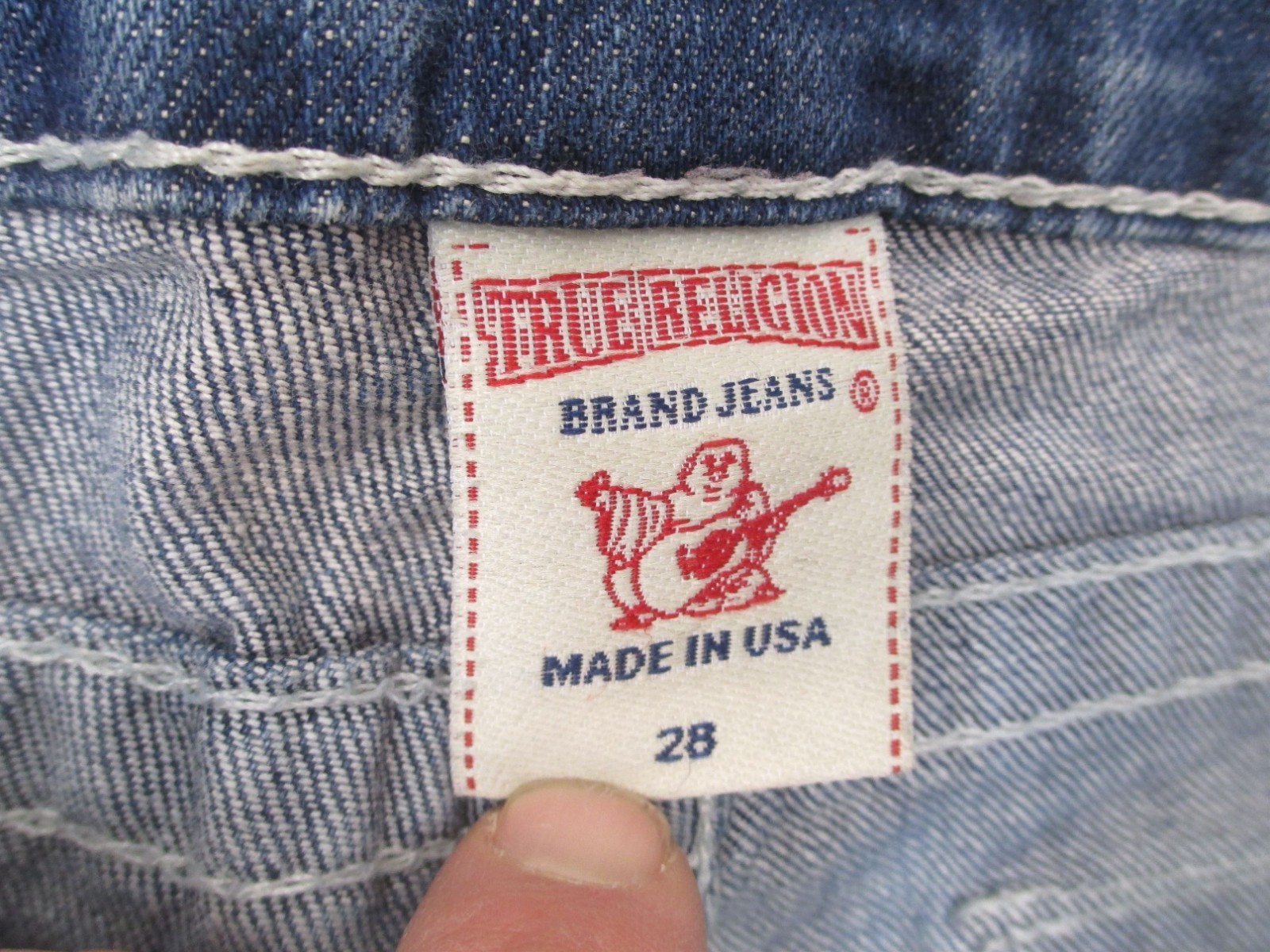 True Religion Size 28 Womens Blue Cotton Blend Sequine Pockets Casual Jeans 336 thumbnail 8