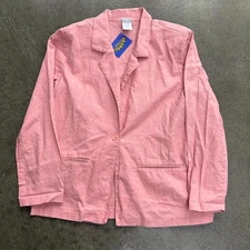 Vintage Blair Boutiques Pink Size Medium Padded Linen Blazer Jacket