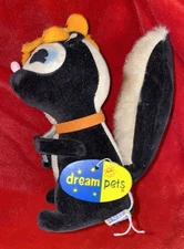 Vintage R. Dakin Dream Pets #211 Petal Skunk WITH TAG