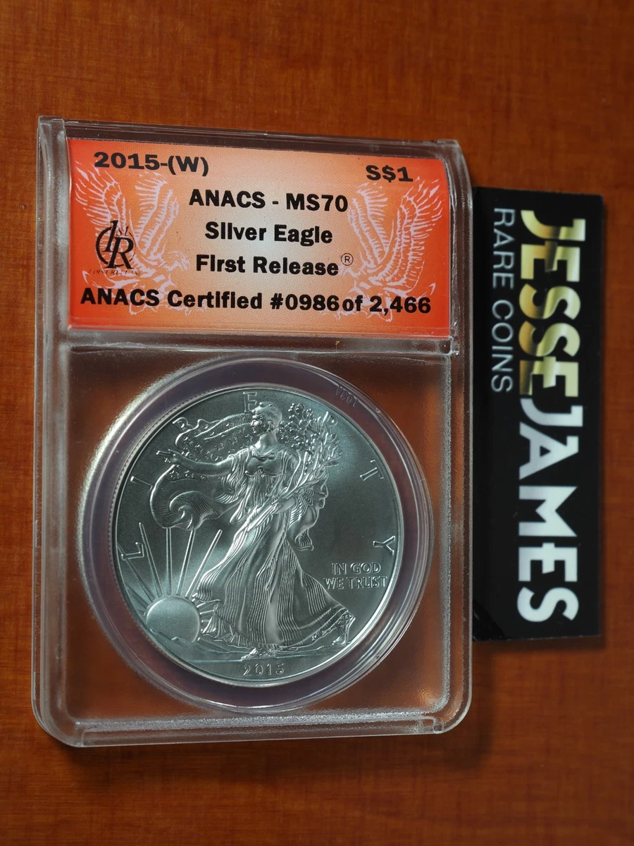 2015 Grade MS 70 ANACS Certified Silver Bullion Coins for sale | eBay