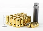 12mmX1.25 AodHan SPL35 Gold Spline Lug Nut (Set of 20 Piece w/Key)