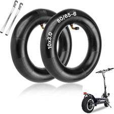 2 Pcs 10x3in Electric Scooter Tires Inner Tubes - 80/65-6 Electric 2 Pcs Tube