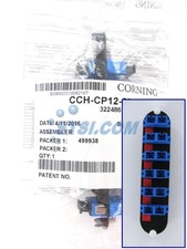 Corning CCH-CP12-59 Patch Panel, 6 SC Duplex OS2 Singlemode Adapters STSI