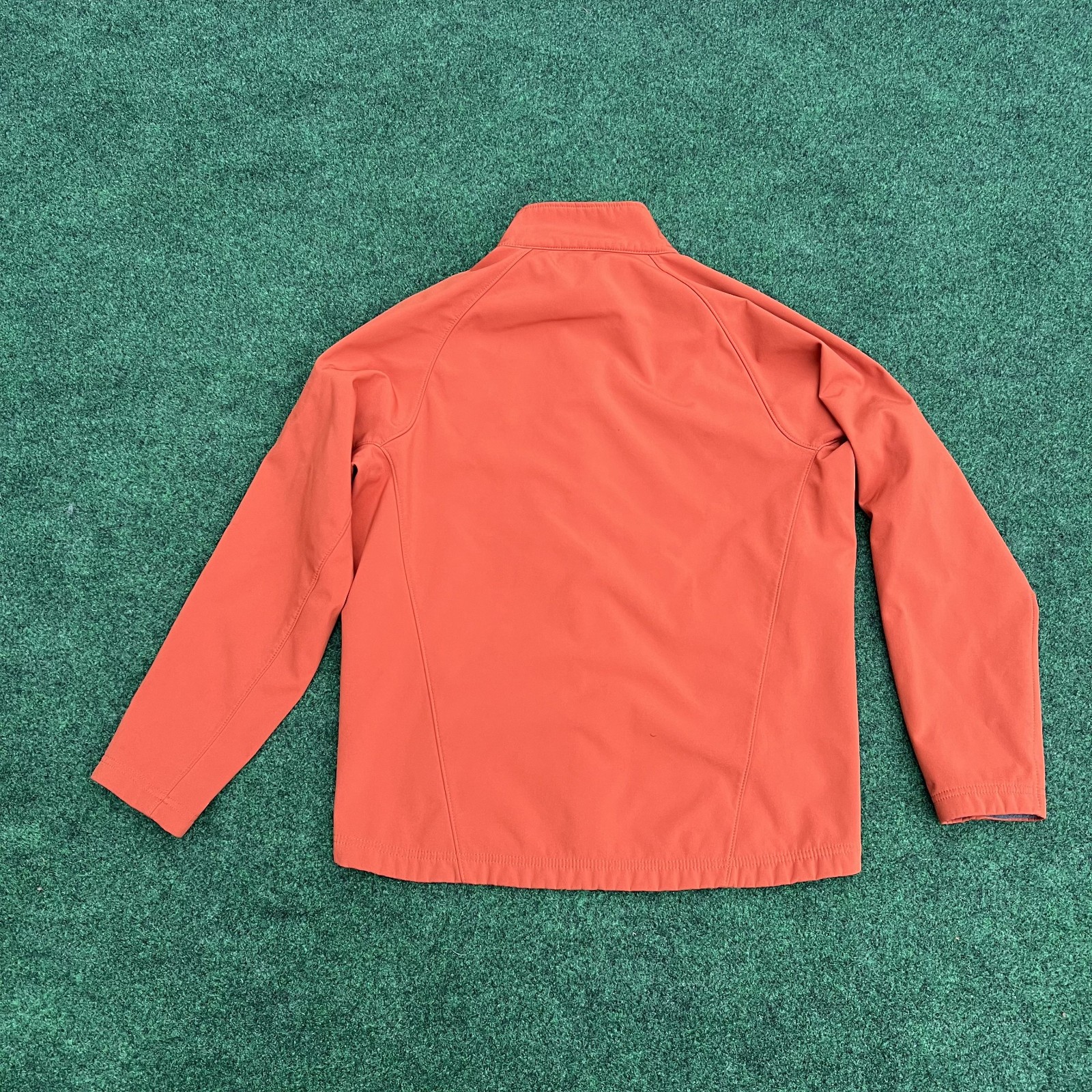 Orvis Orange Softshell Full Zip Jacket Size Medium - image 6
