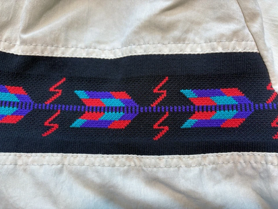 Chaqueta de Bombardero De Colección Años 90 Cal Craft Suroeste Grande Hecha en EE. UU. Tribal Azteca Retro Foto 3 de 4