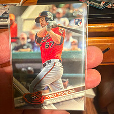 Topps 2017 Series 2 Trey Mancini Baltimore Orioles Rookie Baseball Card #536. rookie card picture