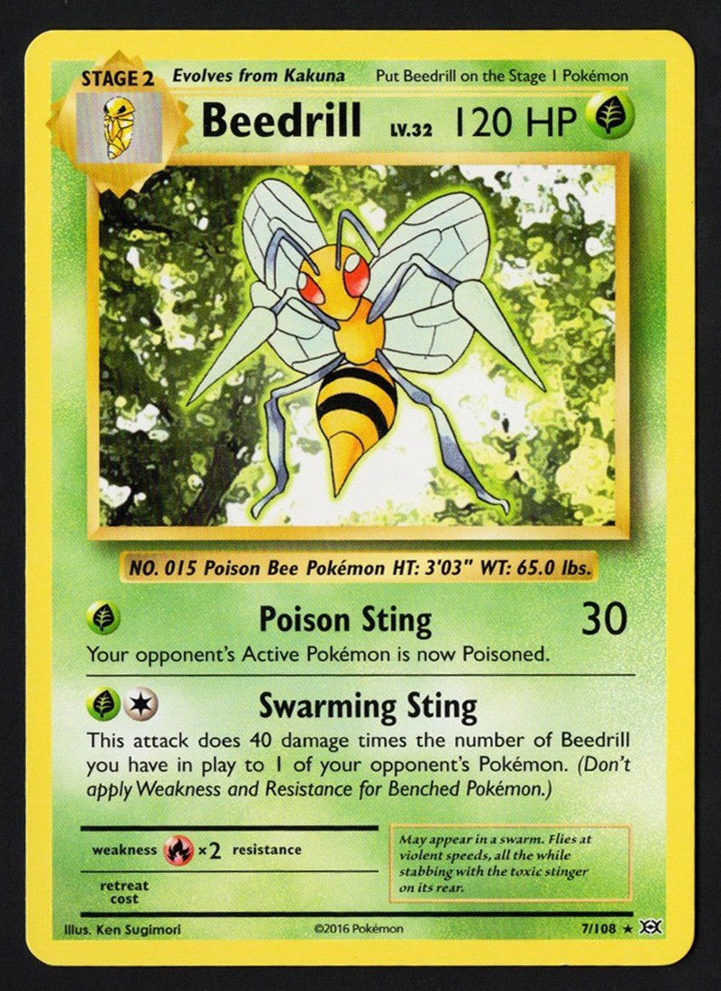 Beedrill 7/108 XY Evolutions 2016 - Pokémon TCG