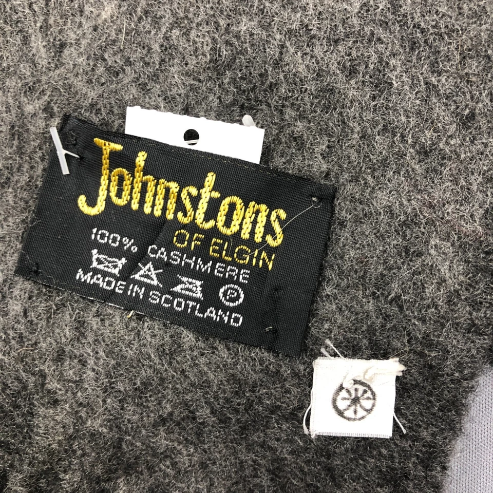 Bufanda silenciador vintage Johnstons of Elgin bufandas de invierno de cachemir Foto 4 de 4