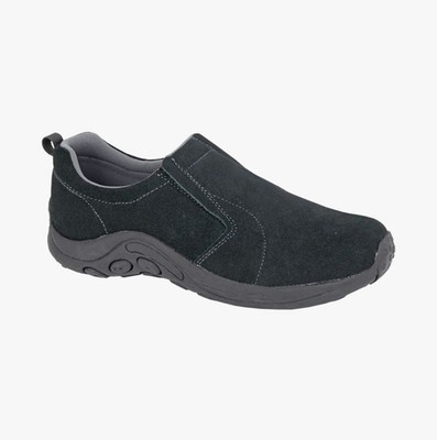 PDQ Ryno Herren Wildleder Slipper Komfort Grau Freizeit Turnschuhe