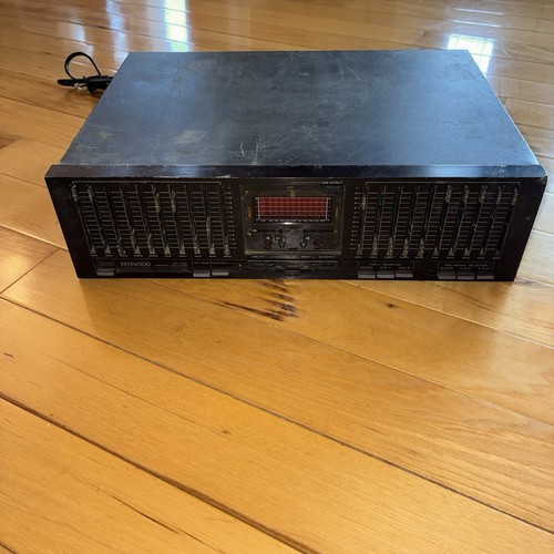 Kenwood GE-770B Graphic Equalizer 10 Band Made in Japan powers up and tested