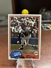 Topps 1981 Jeff Reardon New York Mets Rookie Base Set Baseball Card #456. rookie card picture