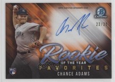 2019 Bowman Mega Box Orange Mojo Refractor 22/25 Chance Adams #ROYFA-CA Auto 0r4