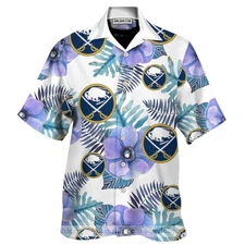 Buffalo Sabres Hockey Floral Hawaiian Shirt
