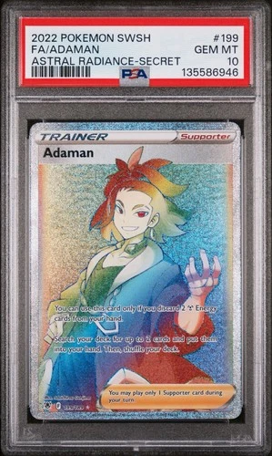 2022 Pokemon Adaman 199/189 Astral Radiance Secret Rare PSA 10 GEM MINT