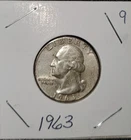 1963 Washington Quarter  Lot #9