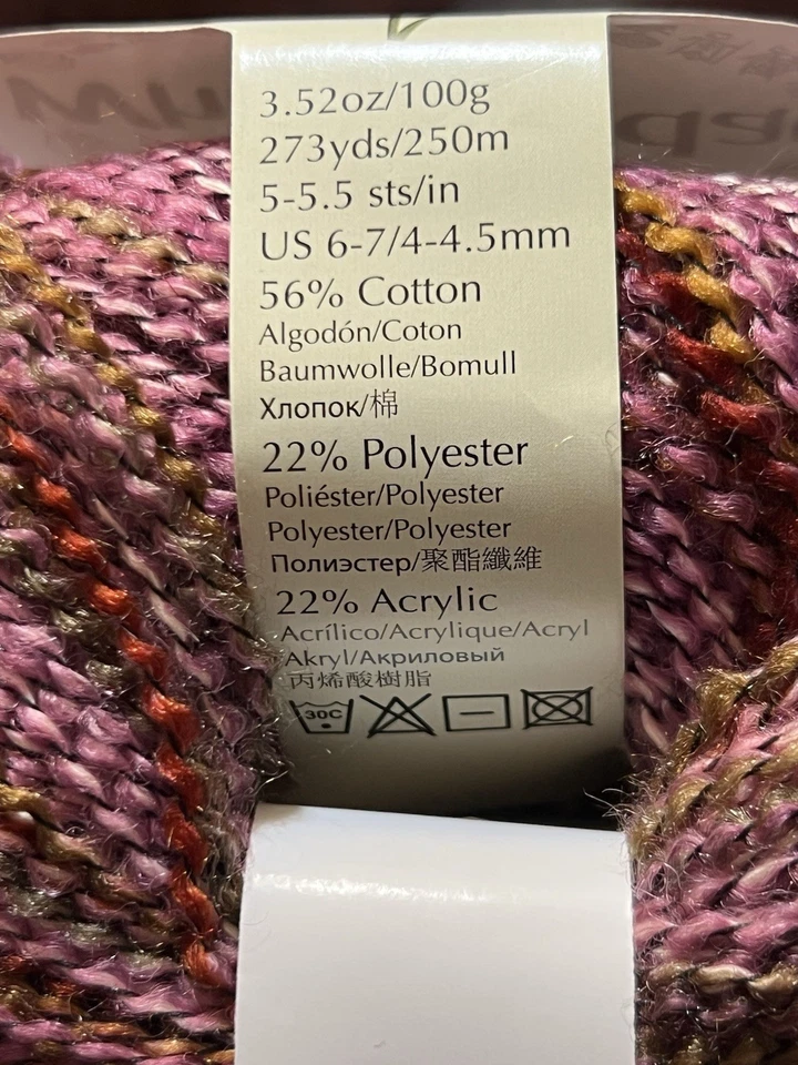 Queensland WHITSUNDAY Yarn Tweed Cotton /  Acrylic blend 3.5oz ea. Set of 4 - Image 4 of 4