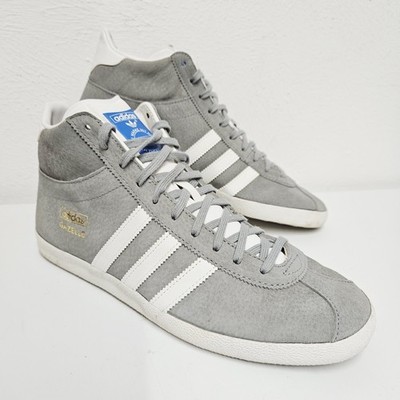 Adidas Original Gazelle OG Mid Größe UK 8 Shard Grey White Suede Sneaker D67846