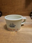 Vintage Old Spice Belgium Shulton Shaving Milk Glass Mug Ship Recovery Salem -K2