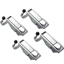 4 PCS Silver Compression Latch Lock Trigger Zinc Alloy Adjustable Lever Flush