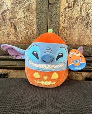 Disney Stitch Squishmallow - Stitch In Pumpkin - Jack-o-Lantern - 8"