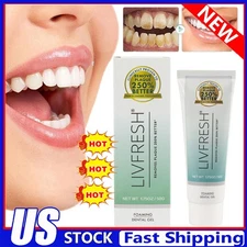 Clinically Proven Toothpaste Gel Whitening Freshens Breath Safe All Ages New