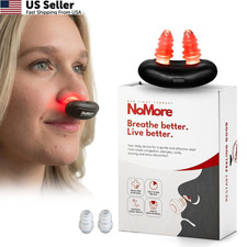 Original NoMore Red Light Therapy for Nose LED Nasal Device Dry Black